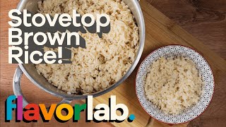 How to cook brown rice on stove top