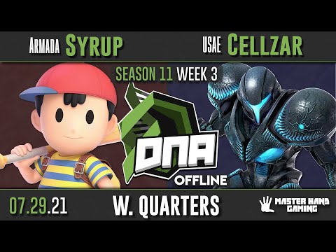 DNA S11:W3 - Armada | Syrup (Ness) Vs. USAE | Cellzar (Samus) - W Quarterfinals
