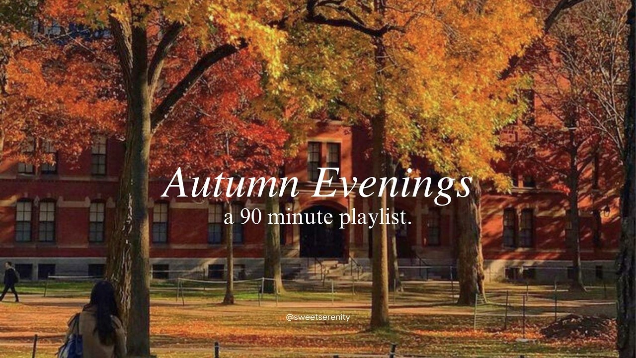 a 90 minute study playlist for cozy fall days🍁