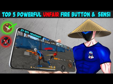 I Got The Best "Fire Button Size & Sensitivity" For Unfair One Tap Headshot 😦🎯 !!