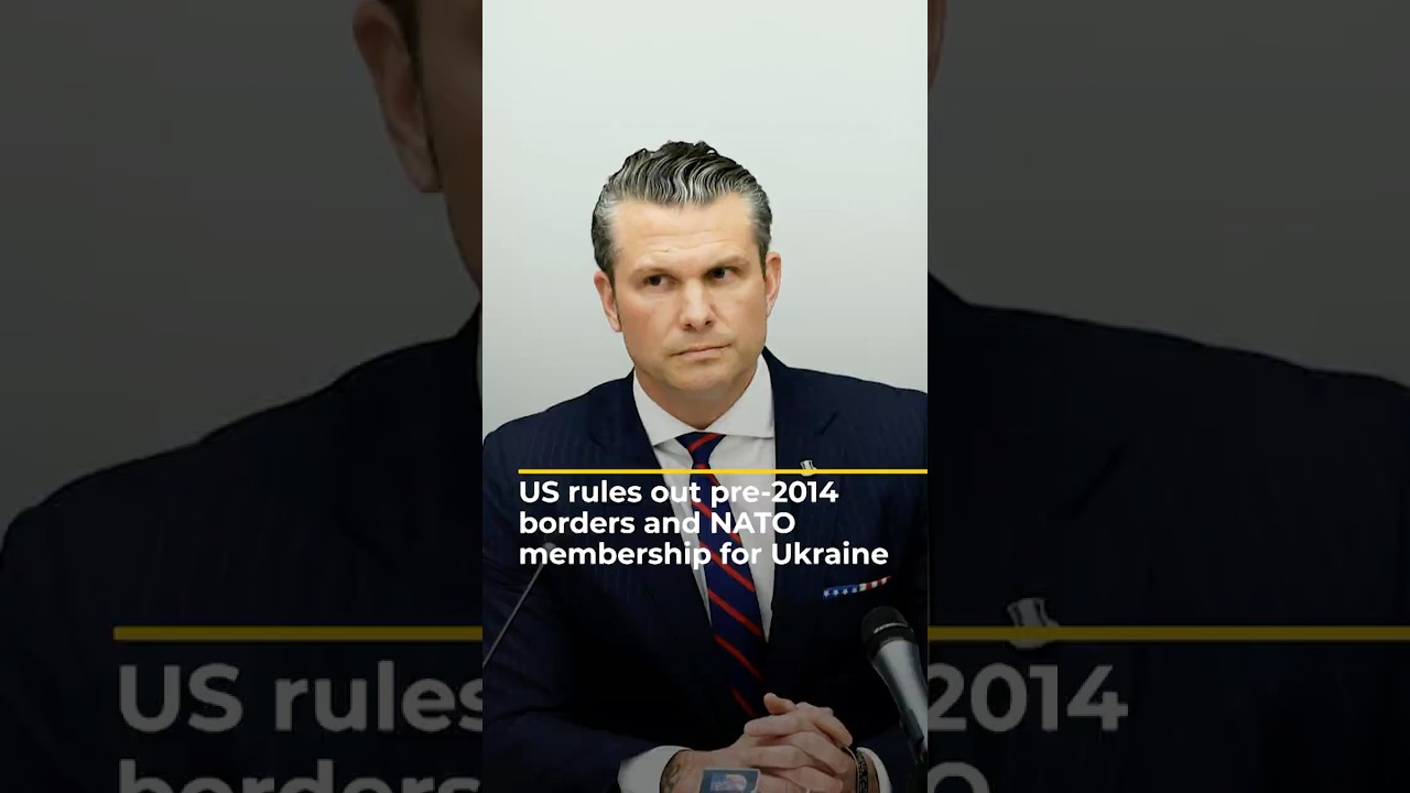 US rules out pre-2014 borders and NATO membership for Ukraine | AJ #shorts
