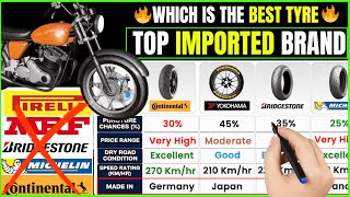 Best Motor Bike Tyre Brands 2025🏍️Michelin vs Bridgestone vs Continental vs Yokohama | Top Tire