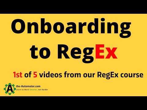  Intro to Regular Expressions