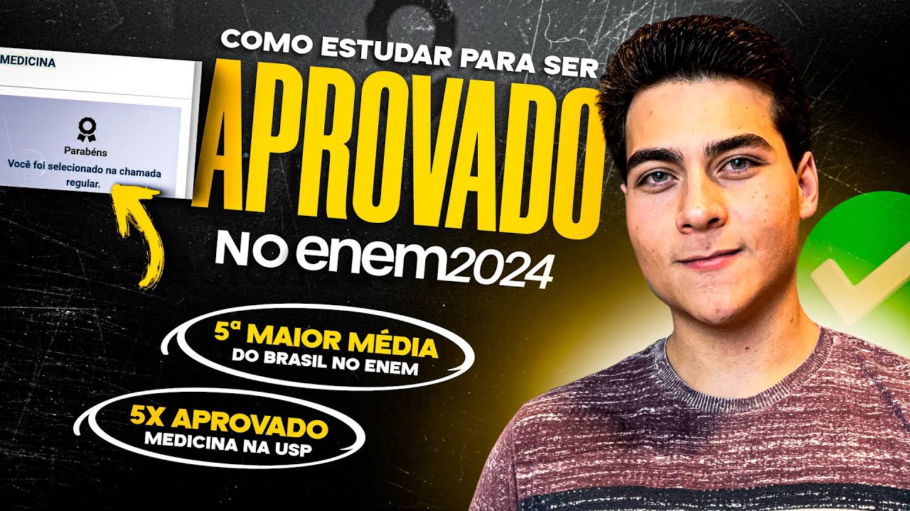 Como eu ESTUDARIA em 90 DIAS para ser APROVADO no Enem 2024