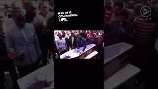 Man is RAISED FROM THE DEAD😳🤯😱 #dead #living #jesus #god #heaven #shorts