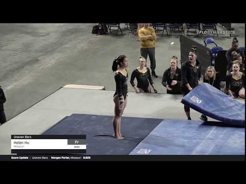 Helen Hu (Missouri) with an incredible 9.95 uneven bars routine!