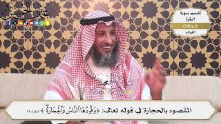61- المقصود بالحجارة في قوله تعالى:(وقودها الناس والحجارة) - عثمان الخميس