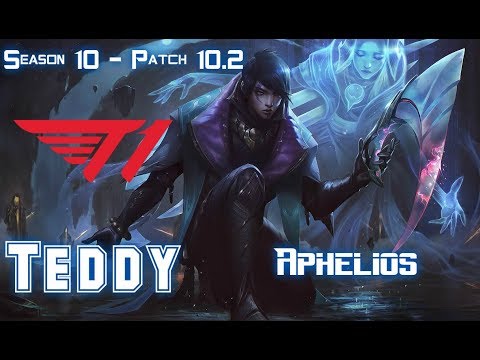 T1 Teddy APHELIOS vs JHIN ADC - Patch 10.2 KR Ranked