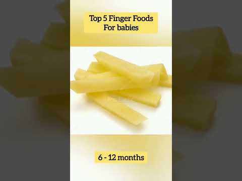 Top 5 Finger Foods For Babies | 6 - 12 months babies #foodiemuniya #shorts