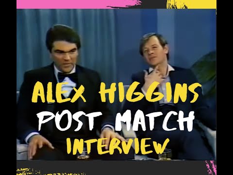 CLASSIC ALEX HIGGINS - Interview complaining about referee and audience after losing against Silvino