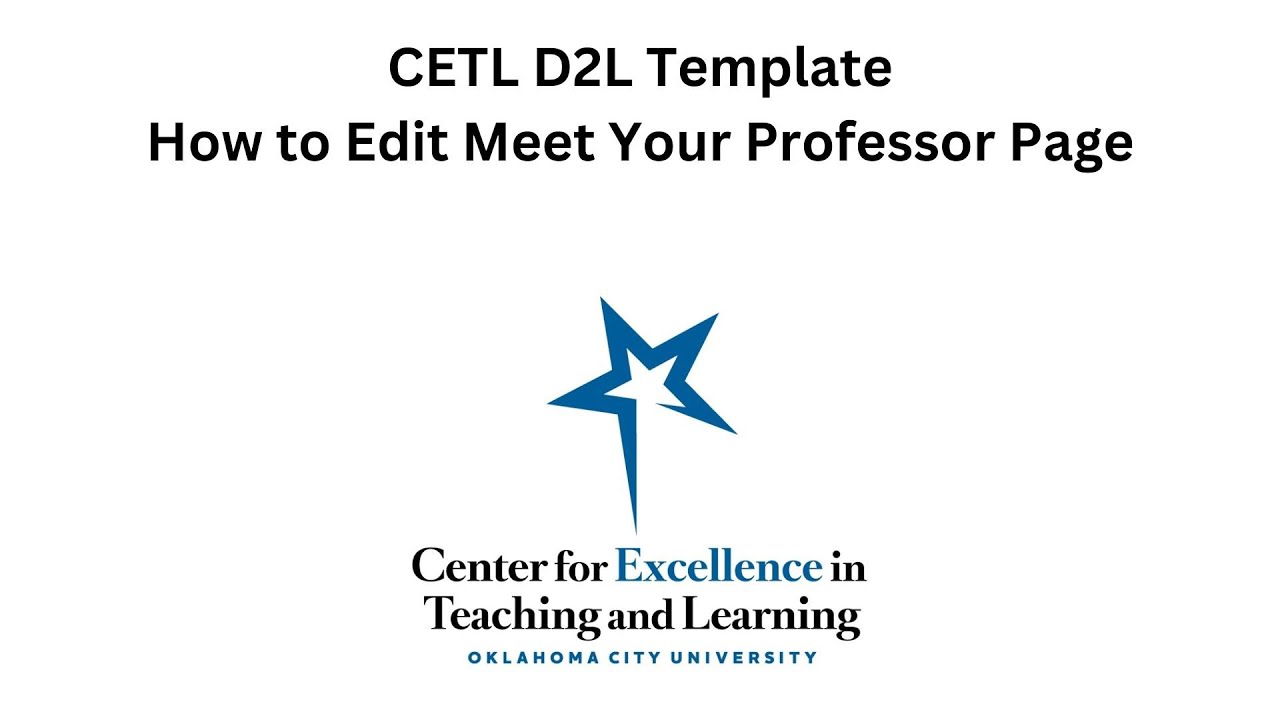 Custom D2L Course Template 2