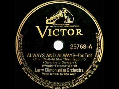 1938 OSCAR-NOMINATED SONG: Always And Always - Larry Clinton (Bea Wain, vocal)