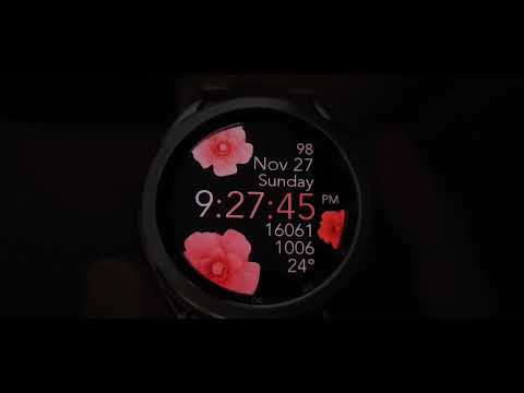 Peach Flowers Watch Face