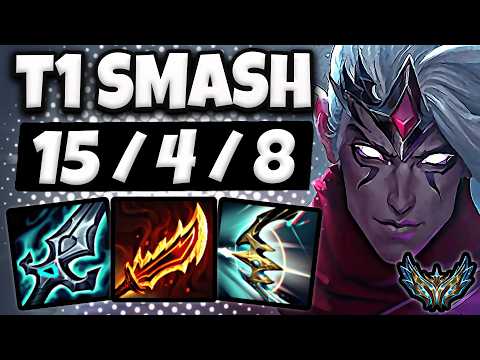 T1 Smash Varus vs Jinx [ ADC ] Rank #5 Korea Challenger ✅