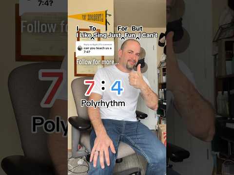 How To Play 7:4 #polyrhythm in 13 Seconds!