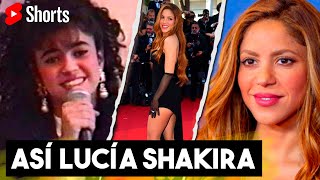 #Shorts Así Lucía Shakira Antes De Ser Famosa.