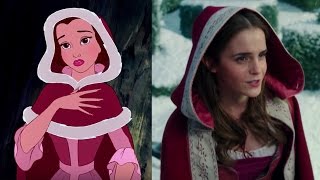 SOMETHING THERE - BEAUTY AND THE BEAST - MASHUP / COMPARISON - EMMA WATSON ANIMATED