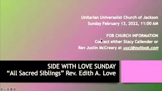 Side With Love Sunday: All Sacred Siblings