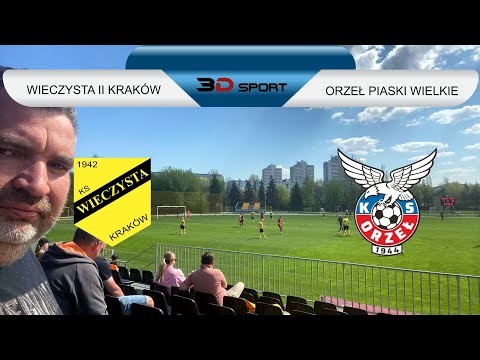 KO: Wieczysta II Kraków - Orzeł Piaski Wielkie [skrót]. 2023-04-23