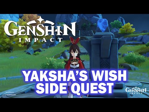 The Yaksha's Wish quest - Genshin Impact | Looks for clues to opening the stone tablet | PC gameplay