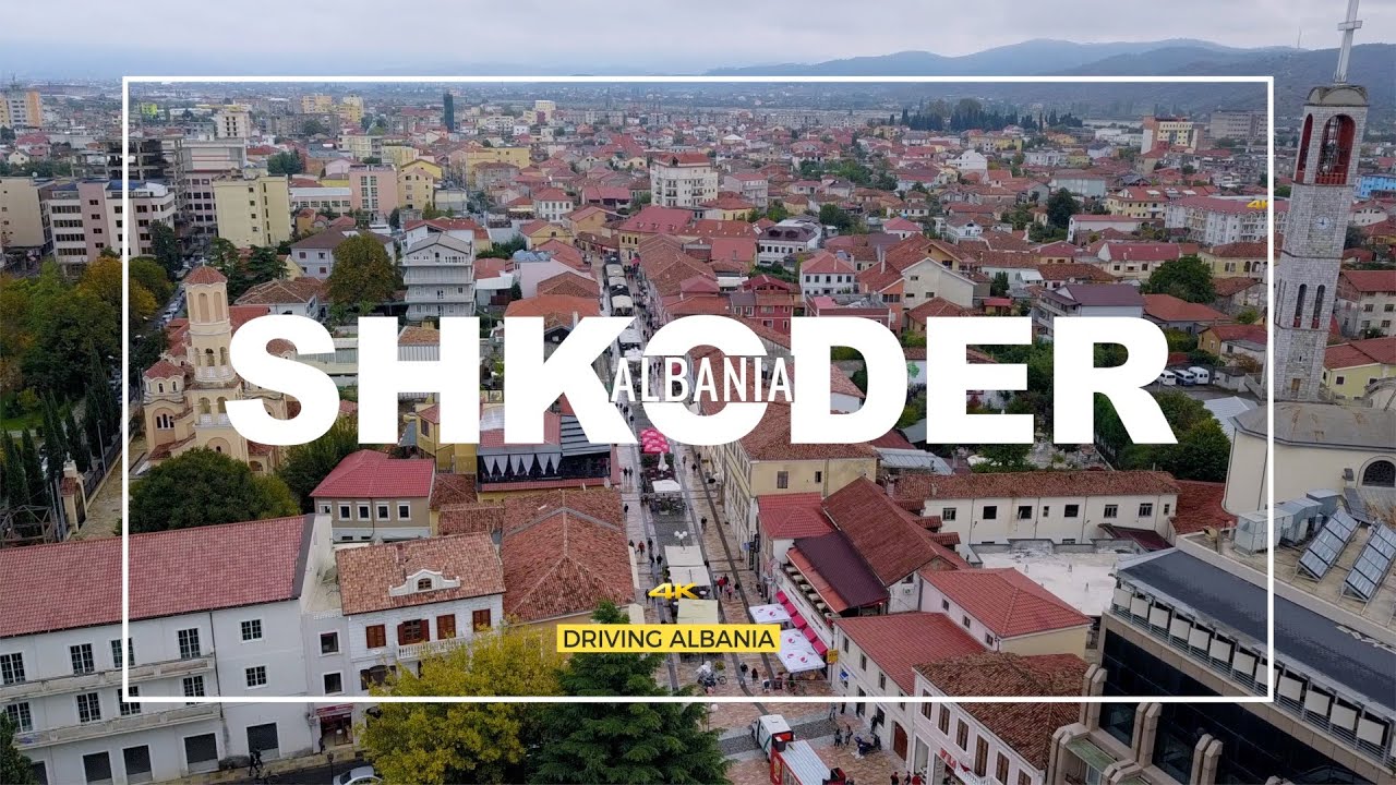 SHKODER ALBANIA 🇦🇱【4K】- Qyteti i Shkodres 🚙🚘 Driving real-time 😍