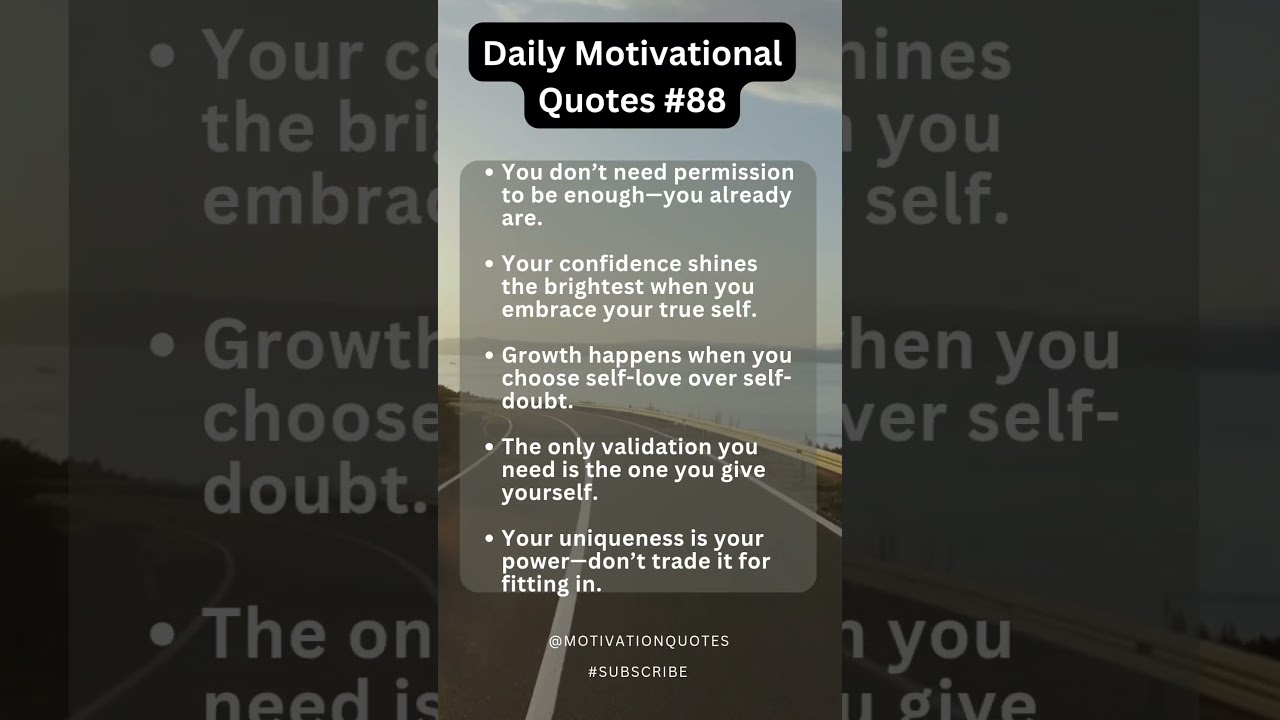 True Confidence Comes from Embracing Yourself | Self-Worth & Motivation #quotes