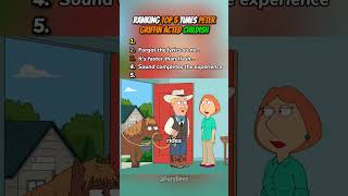 Ranking Top 5 Times Peter Griffin Acted Childish