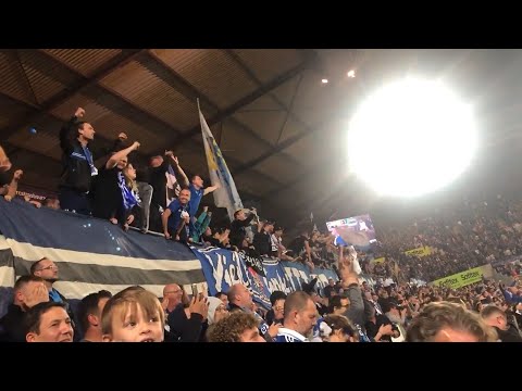 Explosion de joie de la Meinau après l'égalisation de Kévin Gameiro à la 94e minute !