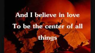 Paula Cole - I believe in love, lyrcis