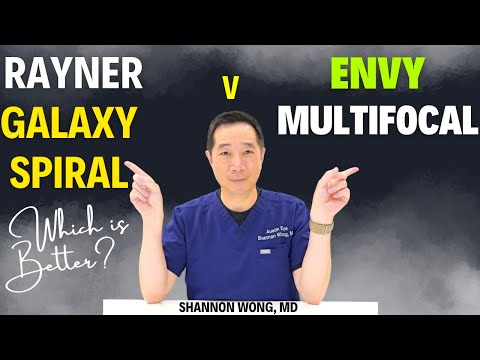 Rayner Galaxy Spiral lens vs Envy trifocal. Which is better? Patient experience. Shannon Wong, MD.