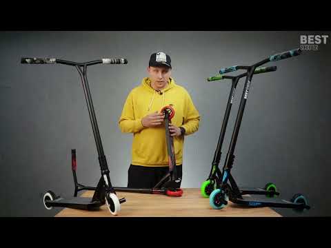 Трюковый самокат Best Scooter FEAR МТ-50599, SCS-система, колеса PU-115мм, высота 85 см, с пегами - фото 1 - id-p1745833232