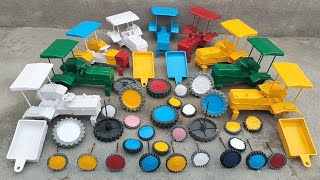 Mini red colour Swaraj Tractor frent and back tyres fitting and loading at house 🏡 tractor video 