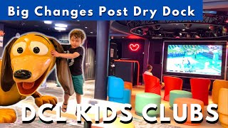 Oceaneer Club Updates on the Disney Dream Since Dry Dock! Edge and Vibe Teen Clubs too!