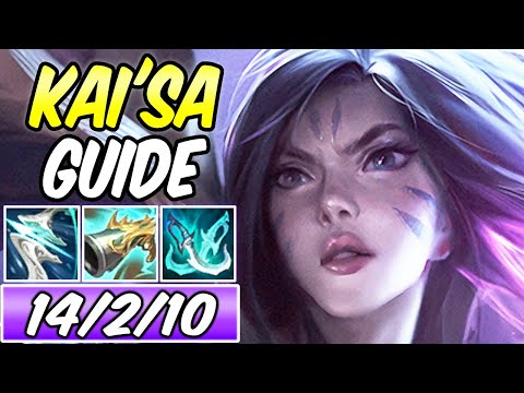 HOW TO PLAY KAI'SA ADC S+ DIAMOND GUIDE + TIPS | Best Build & Runes S11 FULL CRIT -League of Legends
