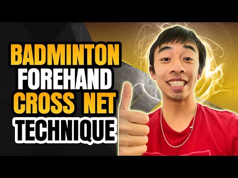 How to hit a FOREHAND CROSS NET DROP | 2 Minute Badminton Technique