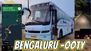 Bengaluru to Ooty | KSRTC Airavat Bus Journey via Bandipur & Mudumalai Forest | Ooty series Vol 1