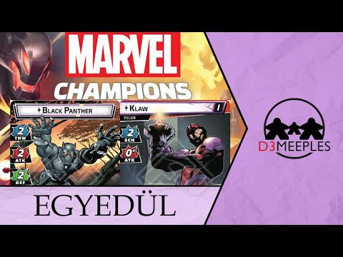 EGYSZEMÉLYES JÁTÉK: MARVEL CHAMPIONS: THE CARD GAME (BLACK PANTHER VS KLAW) - d3meeples