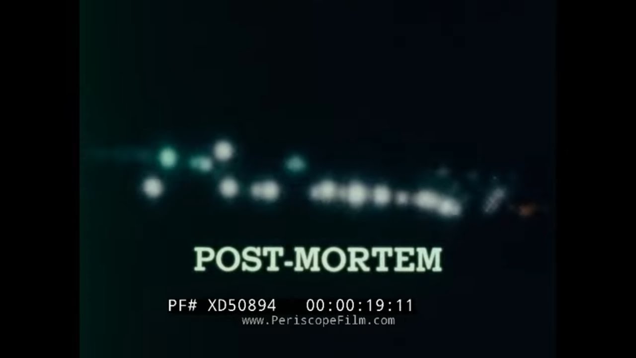 “POST MORTEM”  1966 PRESCRIPTION DRUG ADDICTION & ABUSE EDUCATIONAL FILM  XD50894