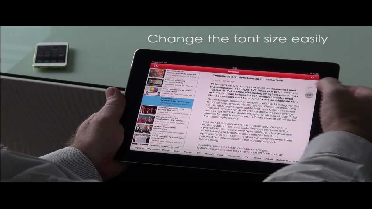 Resumé on the iPad