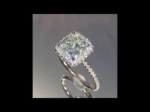 2.00 carat Radiant Cut Diamond Two-tone Engagement Ring