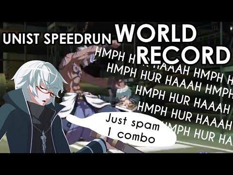 I got a speedrun world record by spamming 1 combo in UNIST Arcade Mode - Easiest Difficulty (7:09)