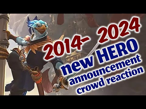 All New Hero Announcement, Trailer and Crowd Reaction #dota2