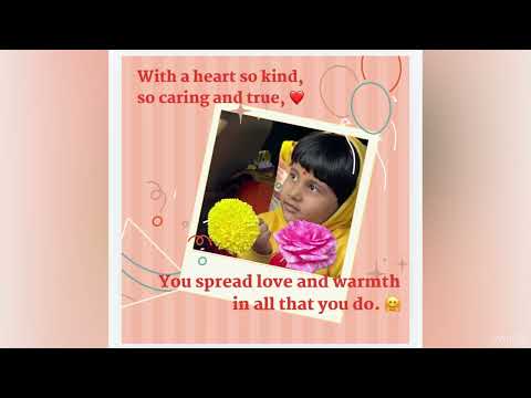 A Heartfelt Poem for My Daughter’s 8th Birthday | Creative Postcard Video | Recited in Her Own Voice