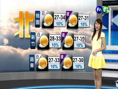 2014.06.25華視晚間氣象 彭佳芸主播