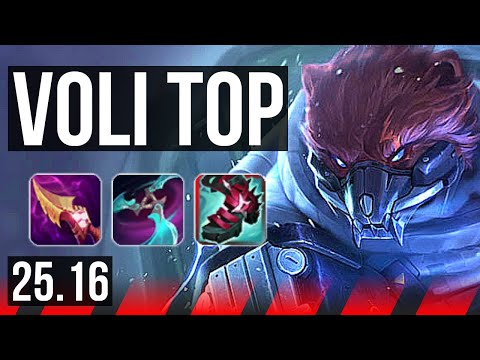 VOLIBEAR vs FIORA (TOP) | 7 solo kills, 9/1/0, Legendary | KR Diamond | 25.16