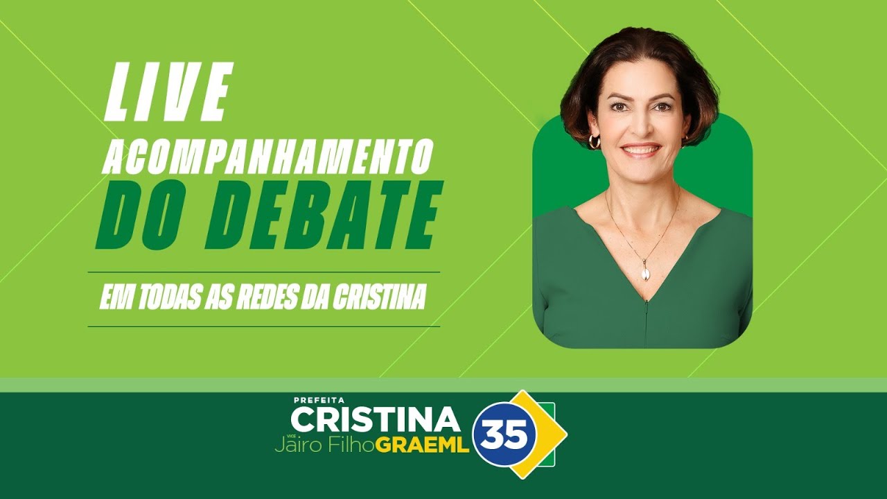 Super Live Acompanhamento do Debate com Cristina Graeml