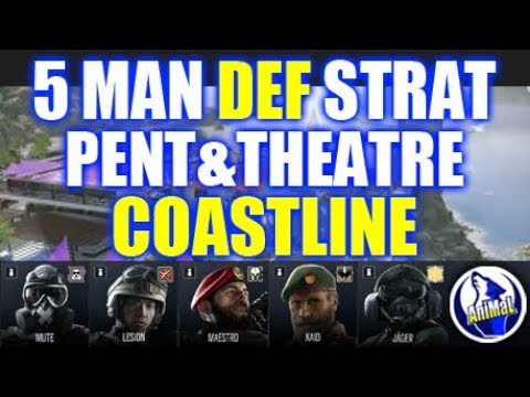 5 Man Strat- Coastline, Defending Pent & Theatre: Rainbow Six Siege Wind Bastion