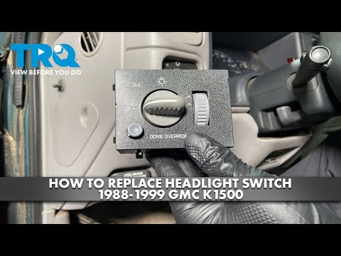 How to Replace Headlight Switch 1988-1999 GMC K1500