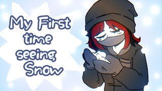 My experience seeing snow for the first time... (story time + speedpaint)