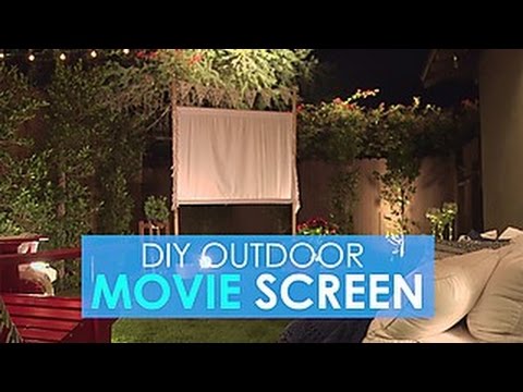 Easy DIY Outdoor Movie Screen | HGTV